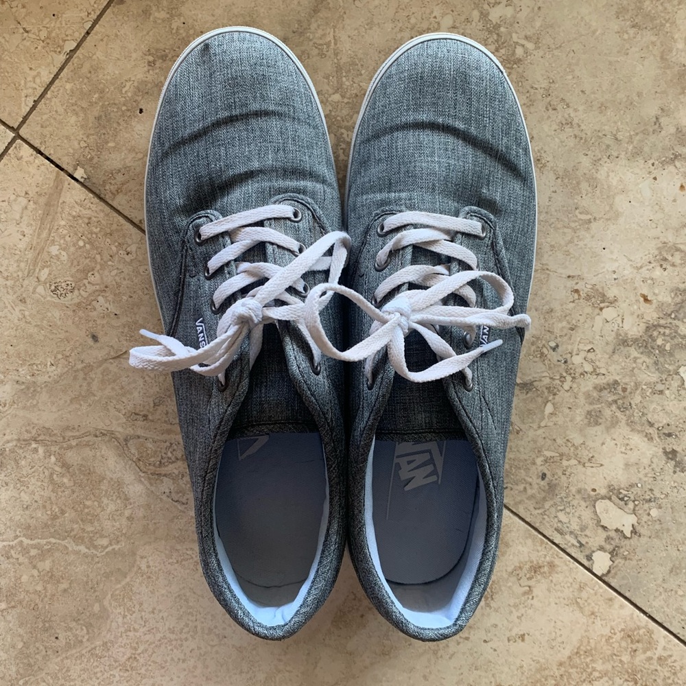 Gray Low Rise Vans Size Womens 8.5